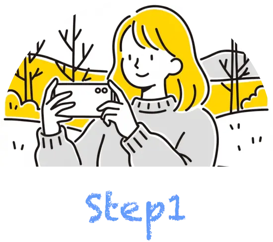 写真撮影のイラスト